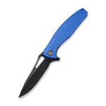 CIVIVI Wyvern Liner Lock Knife Blue Fiber-glass Reinforced Nylon Handle (3.45'' Black Stonewashed D2 Steel) - C902H - Image 3
