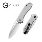 CIVIVI Elementum Liner Lock Knife - Gray G10 Handle (2.96'' Satin D2) C 907B
