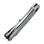 CIVIVI Elementum Liner Lock Knife - Gray G10 Handle (2.96'' Satin D2) C 907B - Image 4