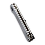 CIVIVI Elementum Liner Lock Knife - Gray G10 Handle (2.96'' Satin D2) C 907B - Image 2