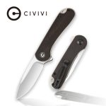 CIVIVI Elementum Liner Lock Knife - Black Ebony Wood Handle (2.96'' Satin D2) C 907D