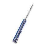 CIVIVI Elementum Liner Lock Knife - Blue G10 Handle (2.96'' Satin D2) C 907F - Image 4