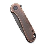 Civivi Elementum Flipper Knife - Black Hand Rubbed Copper Handle (2.96" Black Stonewashed D2 Tanto) C907T-B - Image 7
