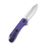 CIVIVI Elementum Flipper Knife - Purple G10 Handle (2.96" Satin D2) C 907V - Image 3