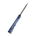 Civivi Elementum Flipper Knife - Blue G10 Handle (2.96" Black Stonewashed D2 Steel) - C907X - Image 5