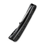 Appalachian Drifter Slip Joint Knife Layered Gray G10 and Rose Pattern Carbon Fiber Handle (2.96" Black Hand Rubbed Damascus Blade) C2015DS-1 - UK FRIENDLY CARRY KNIFE - - Image 3