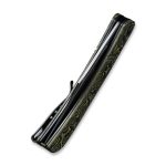 Appalachian Drifter Slip Joint Knife Layered Yellow G10 and Rose Pattern Carbon Fiber Handle (2.96" Black Hand Rubbed Damascus Blade) C2015DS-3 - UK FRIENDLY CARRY KNIFE - - Image 5