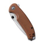 CIVIVI Pintail Flipper Knife - Brown Micarta Handle (2.98" Satin Finished CPM S35VN) C 2020A - Image 6