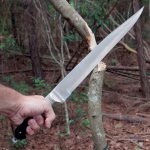 Arabian Khyber Bowie Knife and Leather Sheath - Aus 6 Steel - BK1984