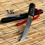Hand Forged Leather Samurai Tanto - DB-T02