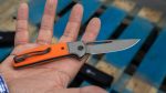 Civivi Trailblazer Orange G10 Onlay On Gray Stainless Steel Handle (2.97" Gray Stonewashed 14C28N) C2018A - UK FRIENDLY CARRY KNIFE - Image 6