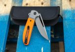 Civivi Trailblazer Orange G10 Onlay On Gray Stainless Steel Handle (2.97" Gray Stonewashed 14C28N) C2018A - UK FRIENDLY CARRY KNIFE - Image 2