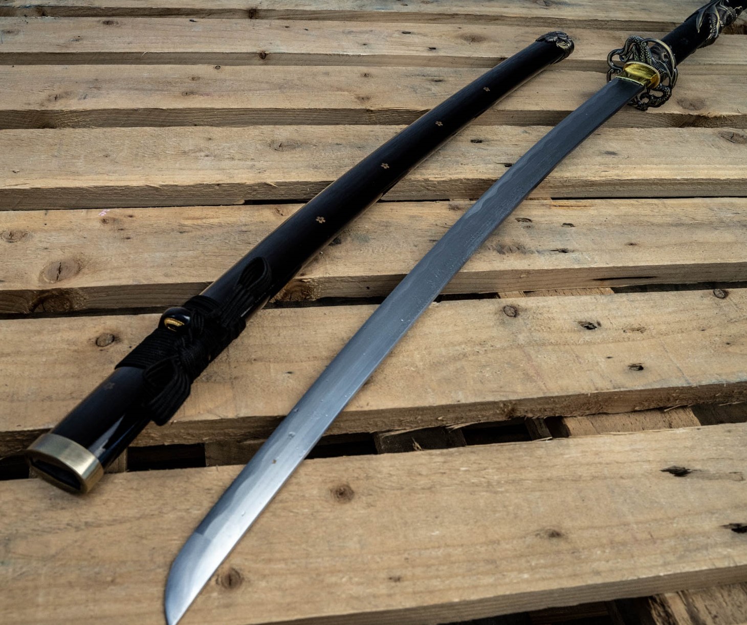 DSC01828 Ten Ryu Handmade / Hand forged Red Dragon Katana / Samurai Sword- TR-039RAG - Image 1