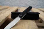 CIVIVI Exarch Front Flipper Knife Black G10 Handle (3.22'' Satin D2) - C2003C - Image 8