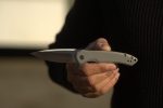 WE Knife Co. Kitefin Grey Titanium pocket knife - 2001H - Image 6