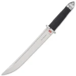 HONSHU D2 TANTO KNIFE WITH SHEATH - D2 TOOL STEEL BLADE, OVERMOLDED GRIP, STAINLESS STEEL GUARD - LENGTH 16 3/4” - UC2629D2 - Image 4