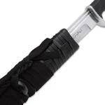 HONSHU SUB-HILT WAKIZASHI AND SHEATH - 1060 HIGH CARBON STEEL BLADE, BLACK TPR HANDLE, CARBON STEEL GUARD - LENGTH 28 7/8” - UC3474 - Image 4