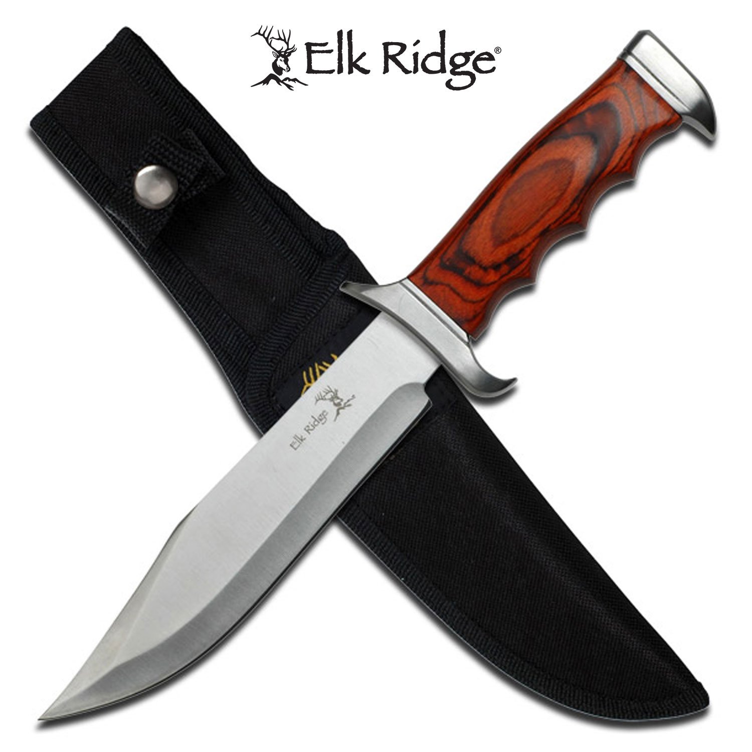 ER-012_920e48b7-f32f-4f65-a7bb-2cbe3d6b31f0 Elk Ridge Classic Bowie Fixed Blade Knife - ER-012 - Image 1