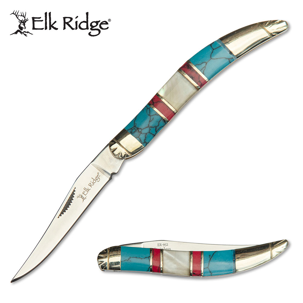 ER-952BMOP ELK RIDGE GENTLEMANS MANUAL FOLDING KNIFE - ER-952BMOP - UK FRIENDLY CARRY - Image 1