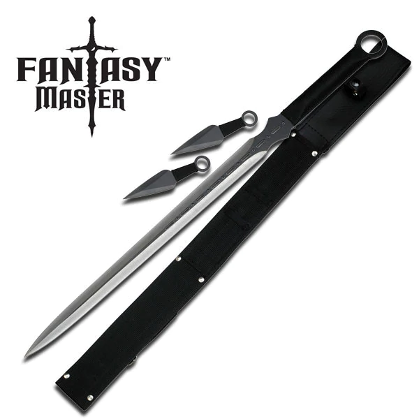 Fantasy Master Double Edge Ninja Sword and Stealth Knives - FM-644D