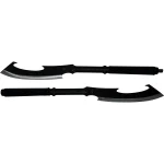 Fantasy Master Dual Cleaver Staff Sword - FMT-053BK - Image 2