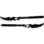 Fantasy Master Dual Cleaver Reaper Staff Sword - FMT-054BK - Image 4