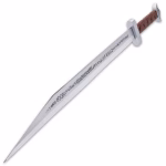 Legends In Steel Viking Seax Sword And Scabbard - One-Piece Carbon Steel Construction, Leather-Wrapped Handle - Length 30" - BK5427 - Image 5