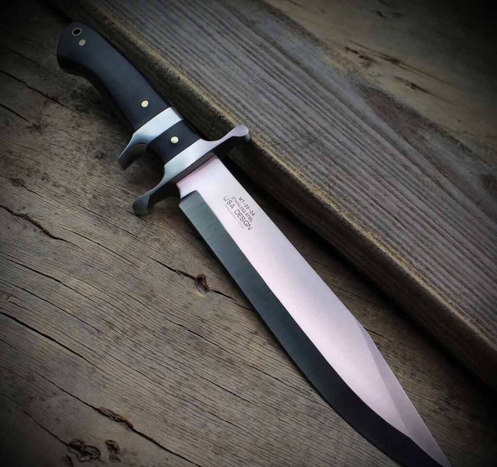 MTech Classic Design Bowie Full Tang w/ Black Pakkawood Handle - MT-20-04