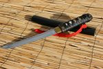 Hand Forged Leather Samurai Tanto - DB-T02 - Image 6