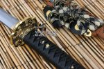 Ten Ryu Hand Forged / Hand Made Golden Flower Samurai Sword - TR-032GD - Image 8