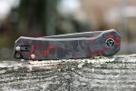 QSP Osprey Liner Lock Knife Shredded CF/Red G-10 (3.25" Satin) QS139-F1 - Image 12