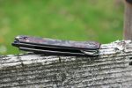QSP Osprey Liner Lock Knife Shredded CF/Red G-10 (3.25" Satin) QS139-F1 - Image 11