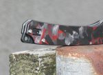 QSP Osprey Liner Lock Knife Shredded CF/Red G-10 (3.25" Satin) QS139-F1 - Image 2