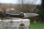 QSP Leopard Liner Lock Knife Black G-10 Carbon Fiber (3" Satin) QS135-A - Image 3
