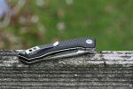 QSP Leopard Liner Lock Knife Black G-10 Carbon Fiber (3" Satin) QS135-A - Image 8
