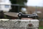 QSP Leopard Liner Lock Knife Black G-10 Carbon Fiber (3" Satin) QS135-A - Image 9