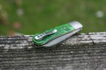 QSP Knives Worker Folding Knife 3.5" N690 Satin Sheepsfoot Blade, Green Jigged Bone Handle with Stainless Steel Bolsters - QS128-B - Image 11