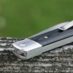 QSP Knives Worker Folding Knife 3.5" N690 Satin Sheepsfoot Blade, Black G10 Handles with Stainless Steel Bolsters - QS128-A - Image 13