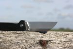 QSP Knives Penguin Folding Knife 3.06" D2 Sheepsfoot Blade, OD Carbon fibre overlay G10 Handles - QS130-E - Image 9