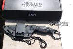 'Rout' Elite Tactical Fixed Blade Neck Knife w/ Sheath - ET-FIX007BK - Image 3