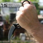 'Rout' Elite Tactical Fixed Blade Neck Knife w/ Sheath - ET-FIX007BK - Image 5