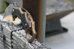 Defcon Knives Raptor Karambit Flipper 2.83" S35VN Satin Hawkbill Blade, Stonewashed Bronze Titanium Handles w/ Marbled Carbon Fiber Inserts - TF5221-2 - Image 14