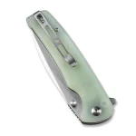 SENCUT Sachse Button Lock/Flipper Knife Natural G10 Handle (3.47" Satin Finished 9Cr18MoV Blade) S21007-4 - Image 5