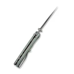 SENCUT Sachse Button Lock/Flipper Knife Natural G10 Handle (3.47" Satin Finished 9Cr18MoV Blade) S21007-4 - Image 6