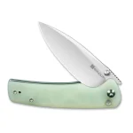 SENCUT Sachse Button Lock/Flipper Knife Natural G10 Handle (3.47" Satin Finished 9Cr18MoV Blade) S21007-4 - Image 3