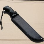 15? Survival Machete 3.5mm Thick Full Tang Blade Rubber Grip - Image 3