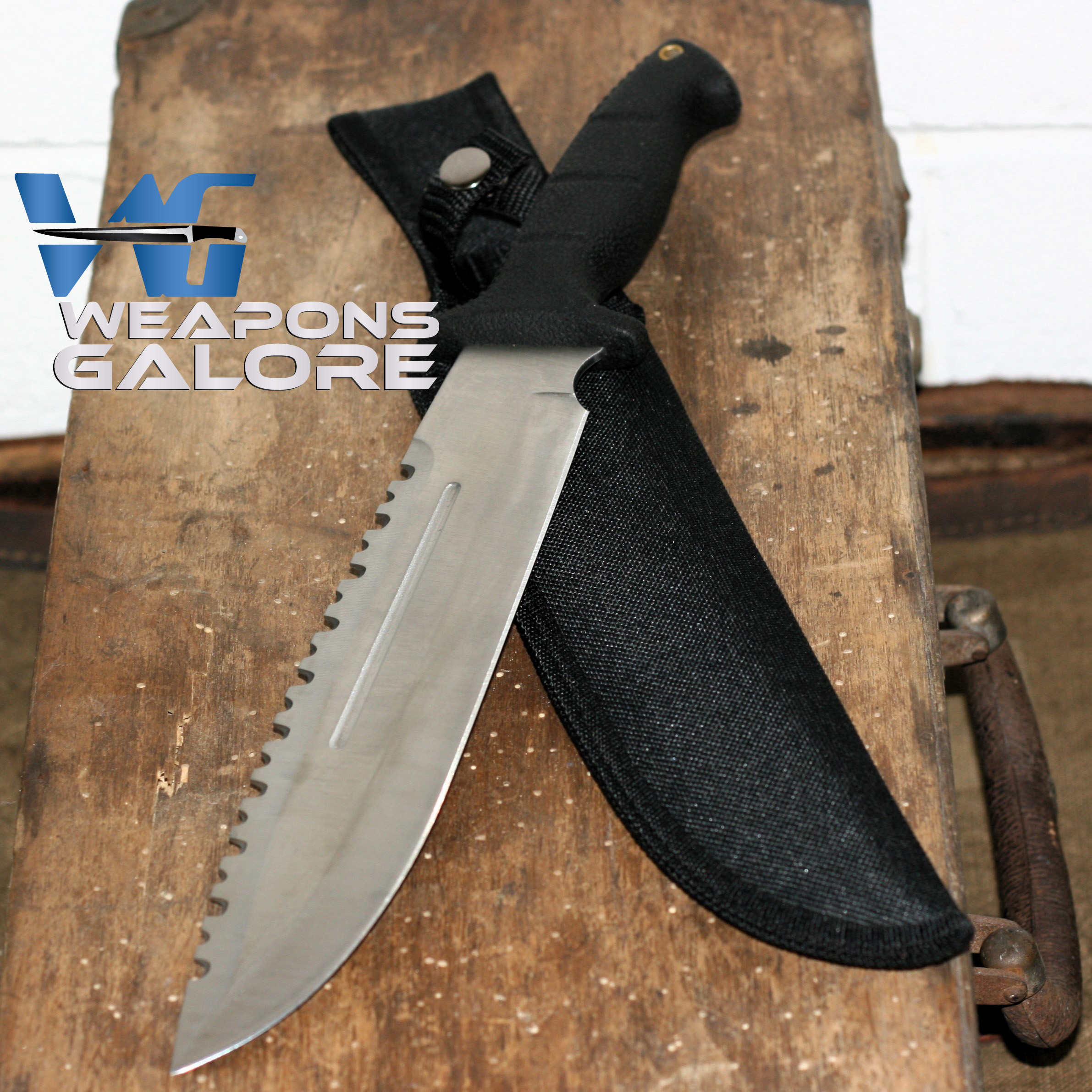 IMG_6008 copy Camping Knife w/ 15" Fixed Blade - Image 1