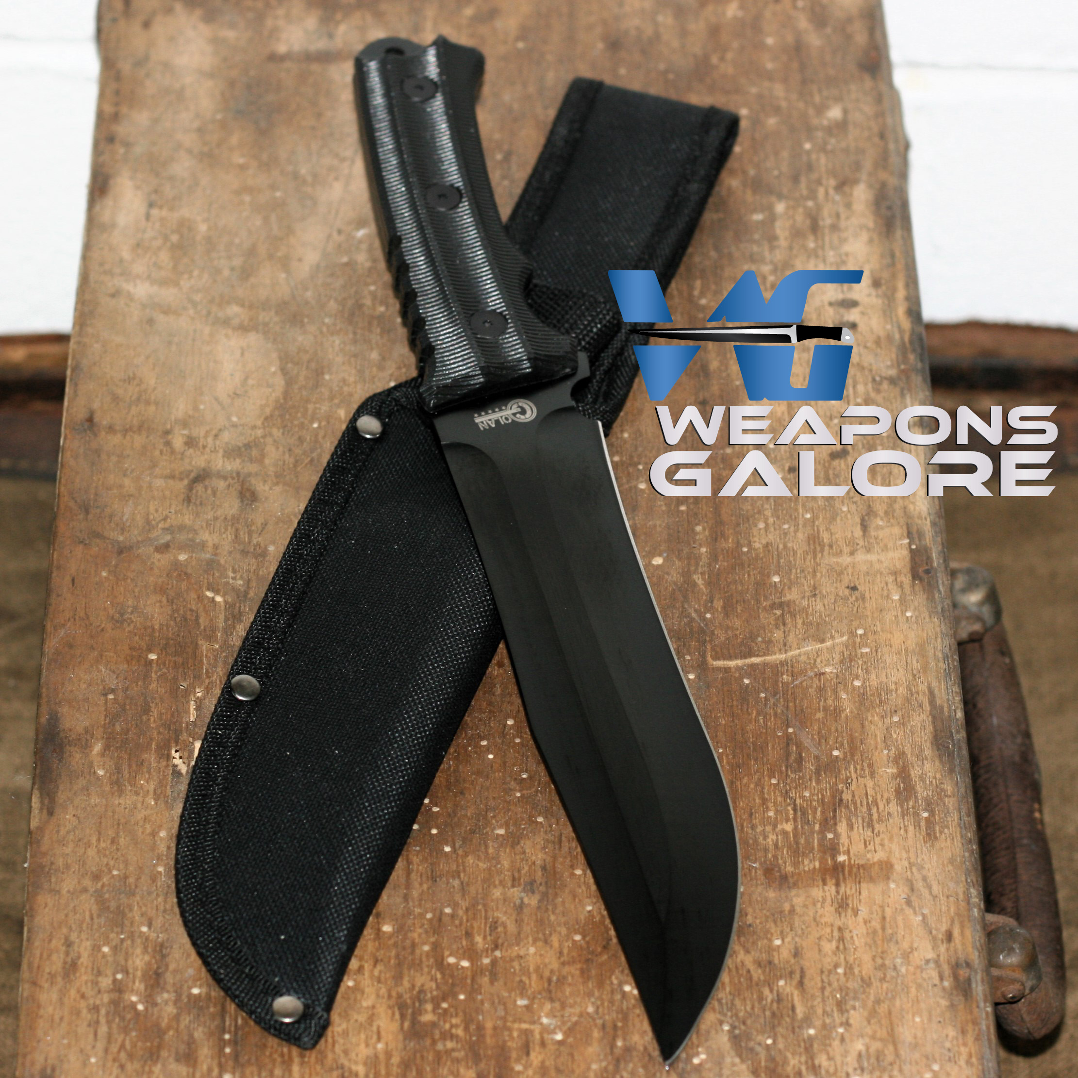 IMG_6015 copy Big G Hunter Blackout Fixed Blade - GOL-280BK - Image 1