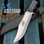 Golan 'Beast' Huge 17.8" Fixed Blade Hunting / Camping / Bush craft Knife - SILVER Version - Image 7