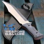 Golan 'Beast' Huge 17.8" Fixed Blade Hunting / Camping / Bush craft Knife - SILVER Version - Image 3